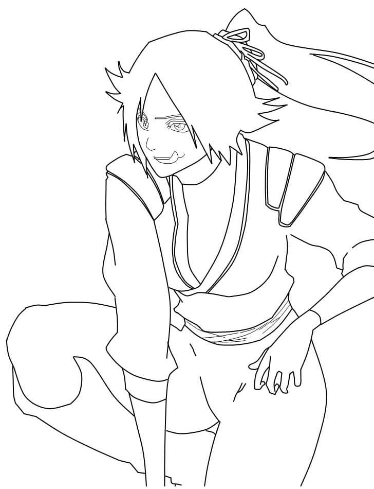 Coloriage Géniale Yoruichi Shihouin
