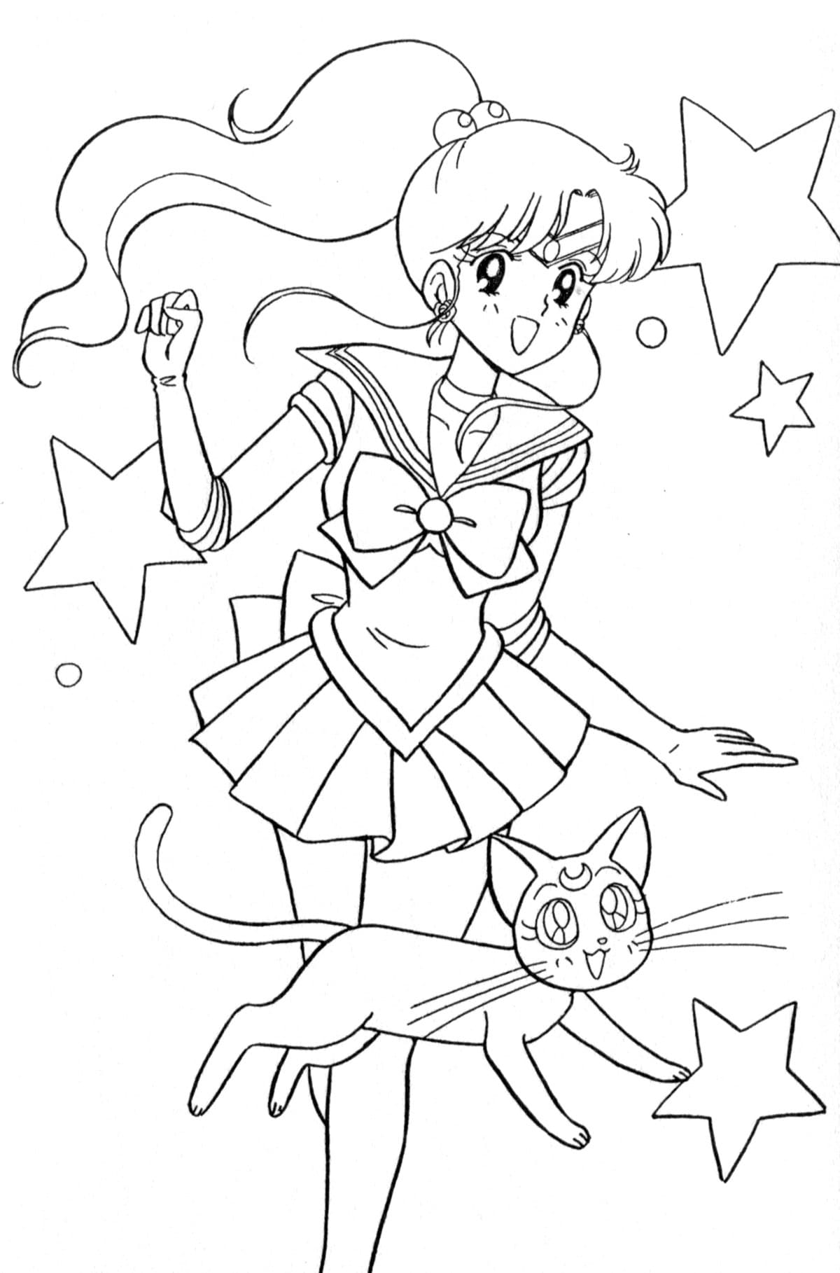 Coloriage Image de Sailor Jupiter