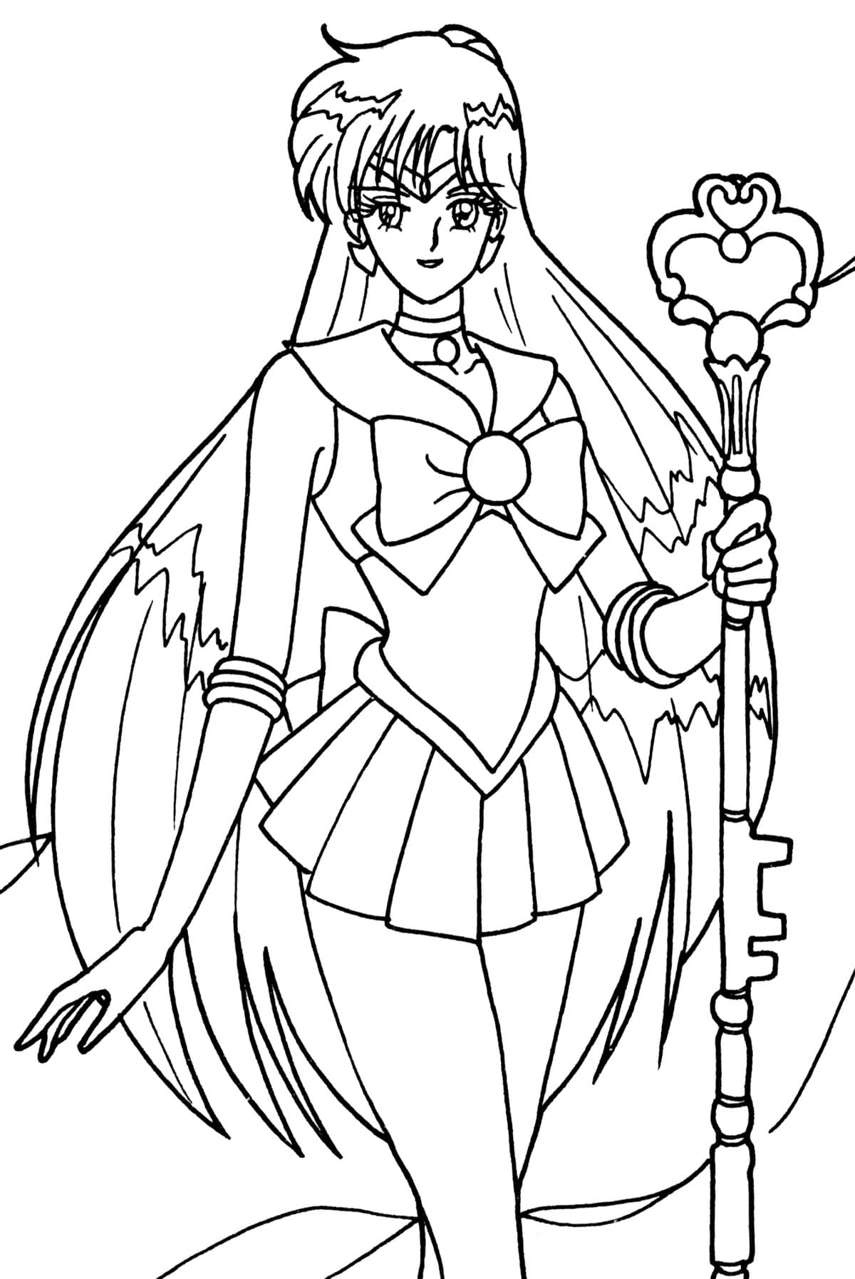 Coloriage Sailor Pluto Setsuna Meiou