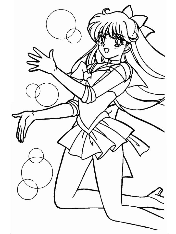 Coloriage Incroyable Sailor Venus