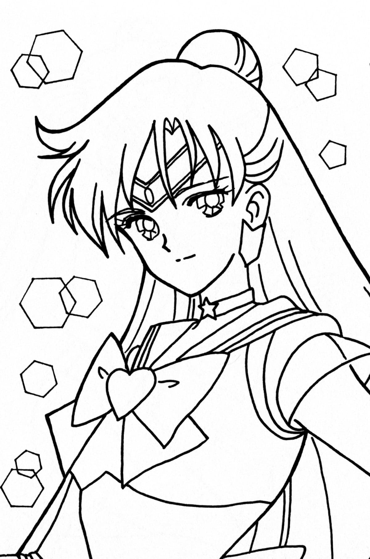 Coloriage Jolie Sailor Pluto