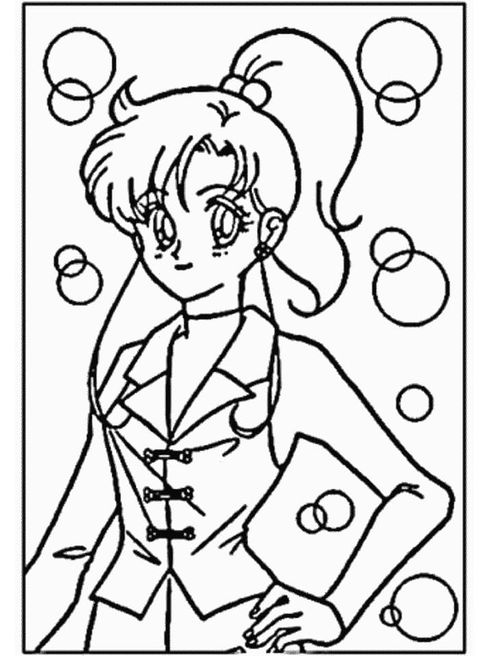 Coloriage Makoto Kino