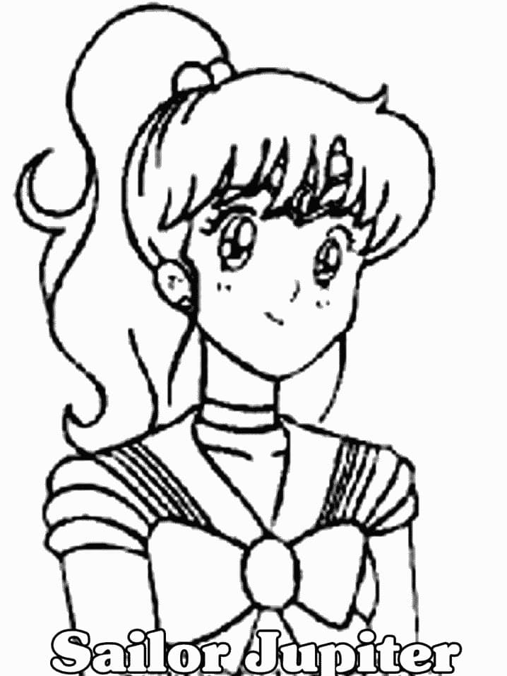 Coloriage Mignon Sailor Jupiter