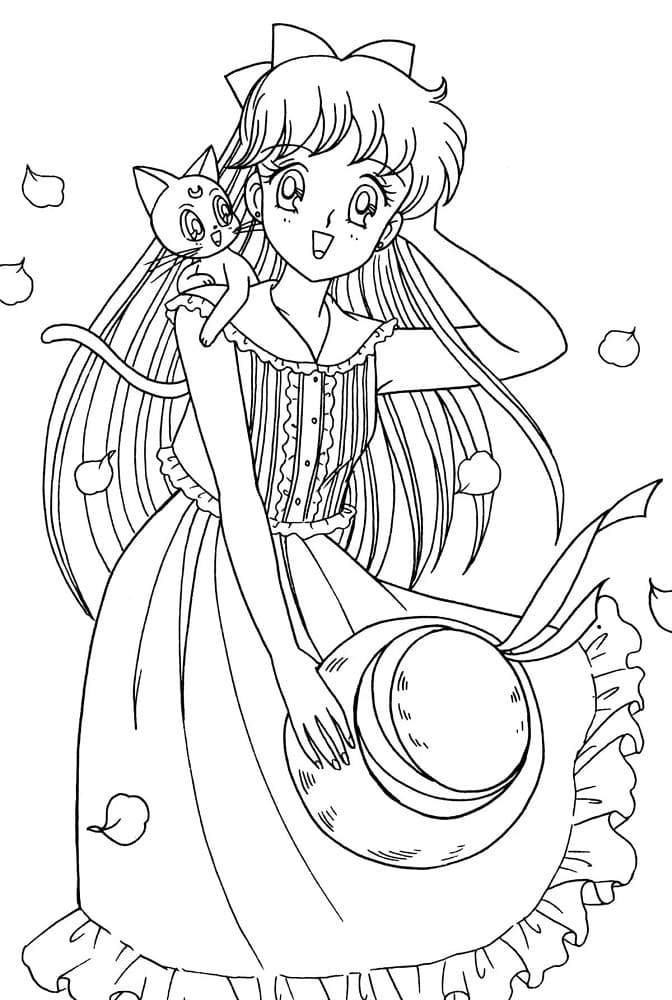 Coloriage Minako Aino c'est beau