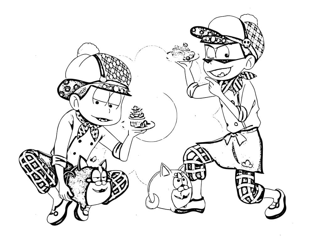 Coloriage Osomatsu-san Anime