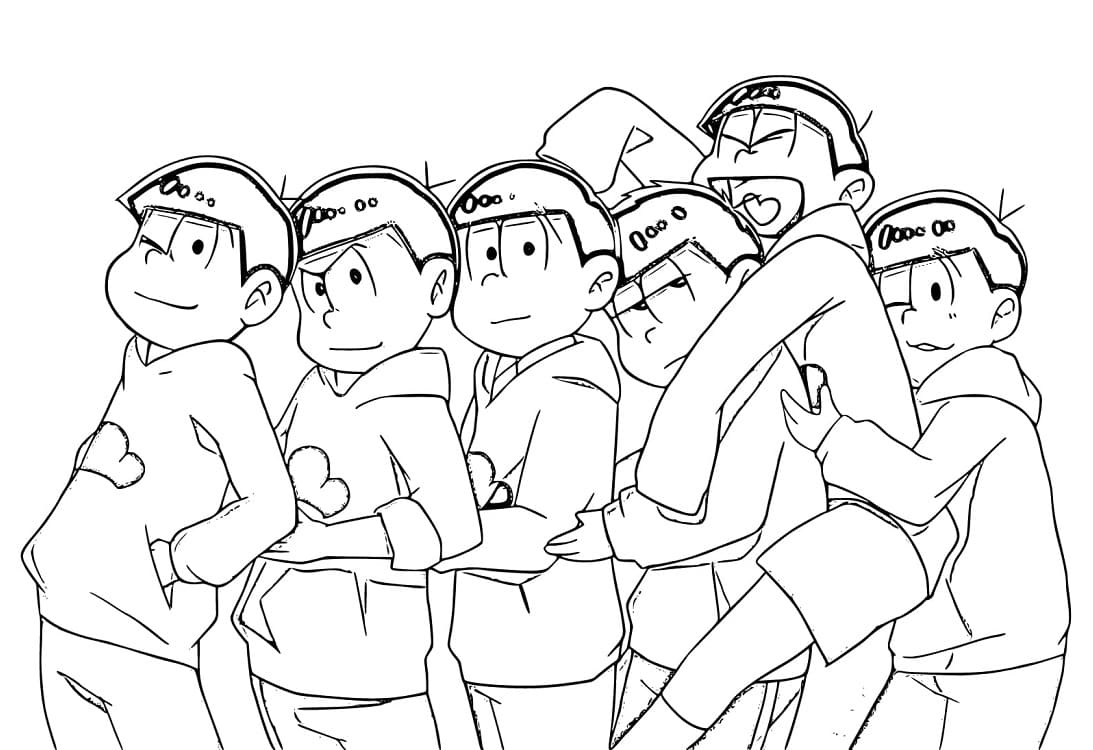 Coloriage Personnages de Osomatsu-san