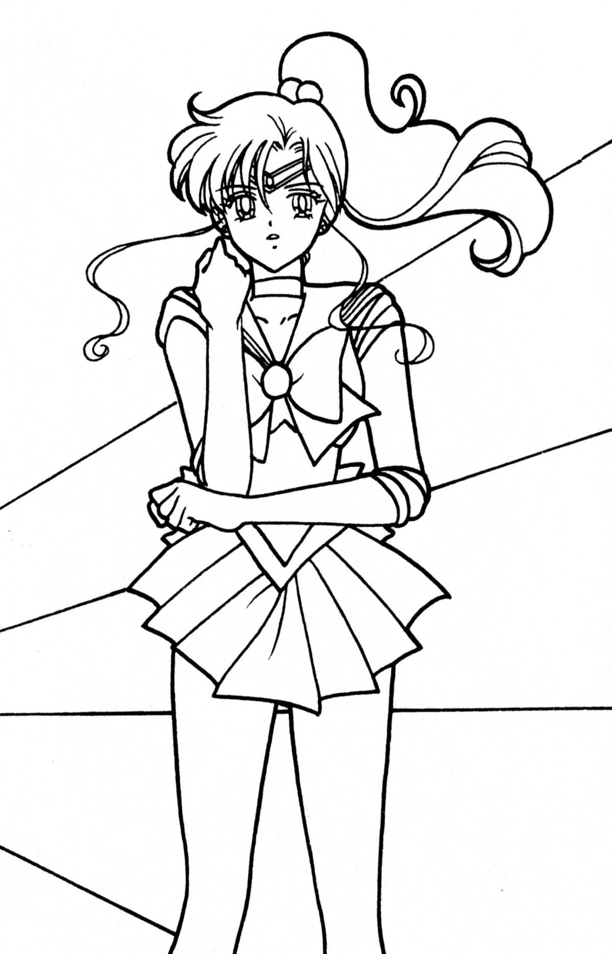 Coloriage Sailor Jupiter Gratuit