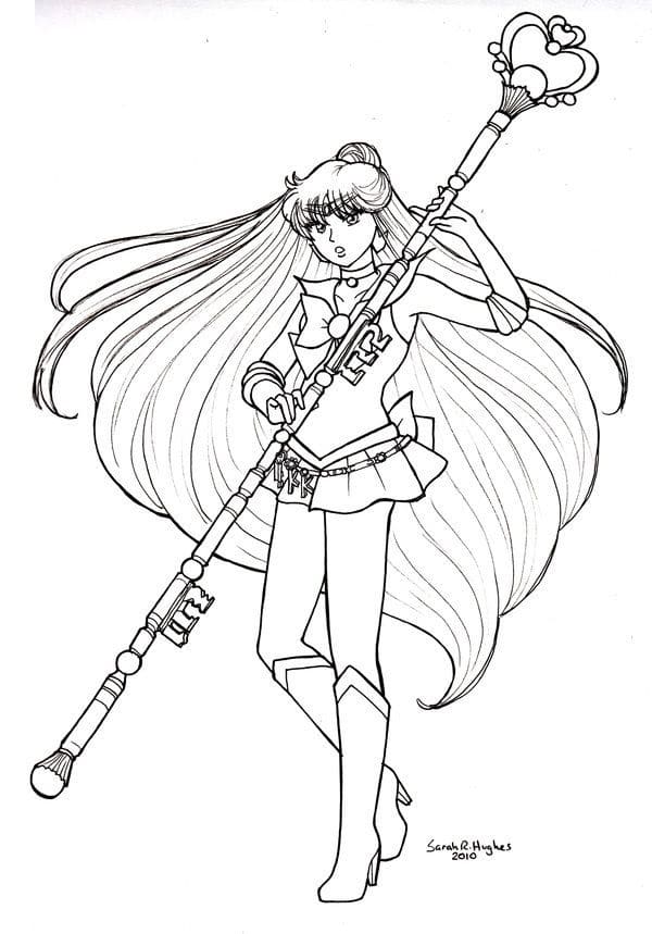 Coloriage Sailor Pluto 1