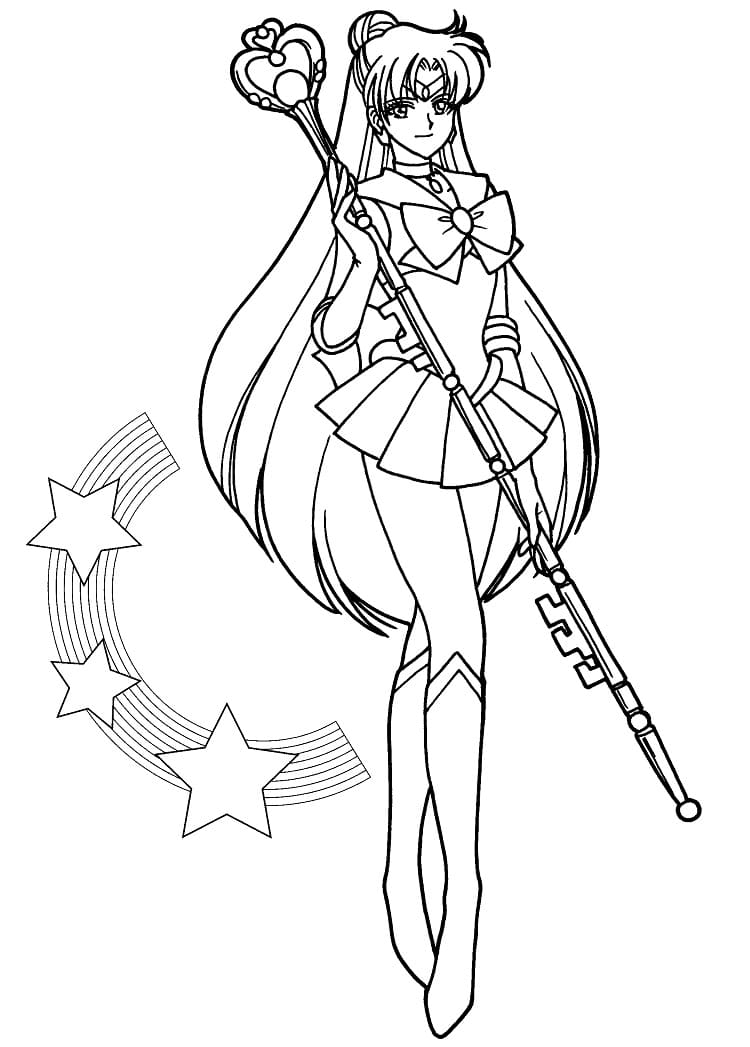 Coloriage Sailor Pluto est Cool