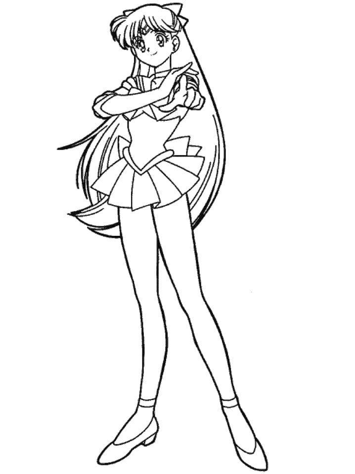 Coloriage Sailor Venus est cool