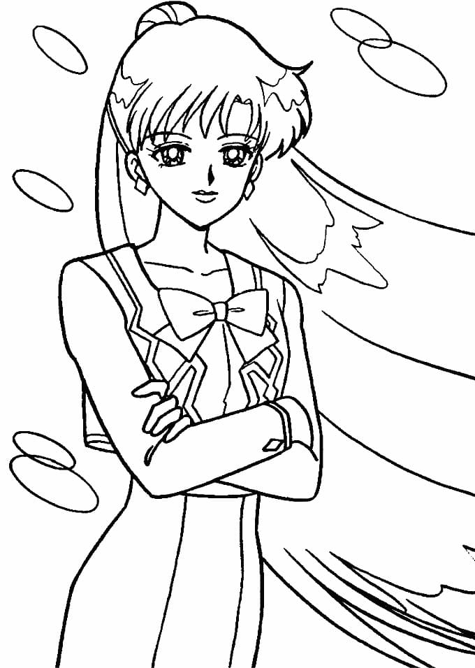 Coloriage Setsuna Meiou de Sailor Moon