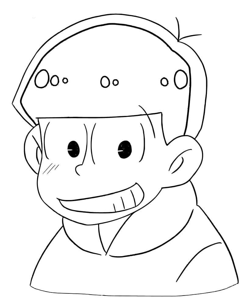 Coloriage Souriant Osomatsu Matsuno