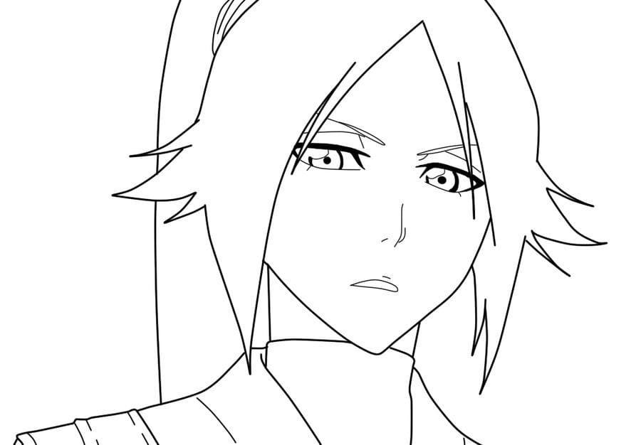 Coloriage Yoruichi de Bleach