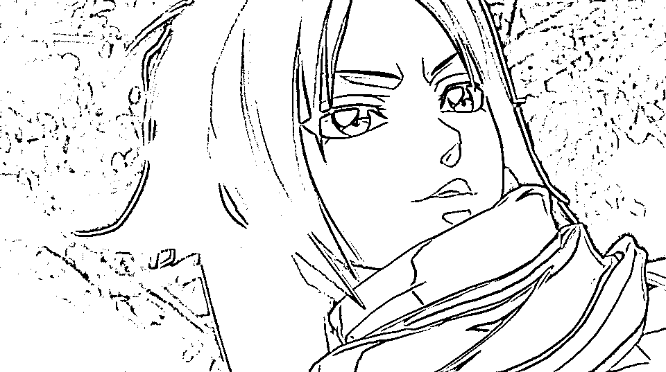 Coloriage Yoruichi Shihouin affronter