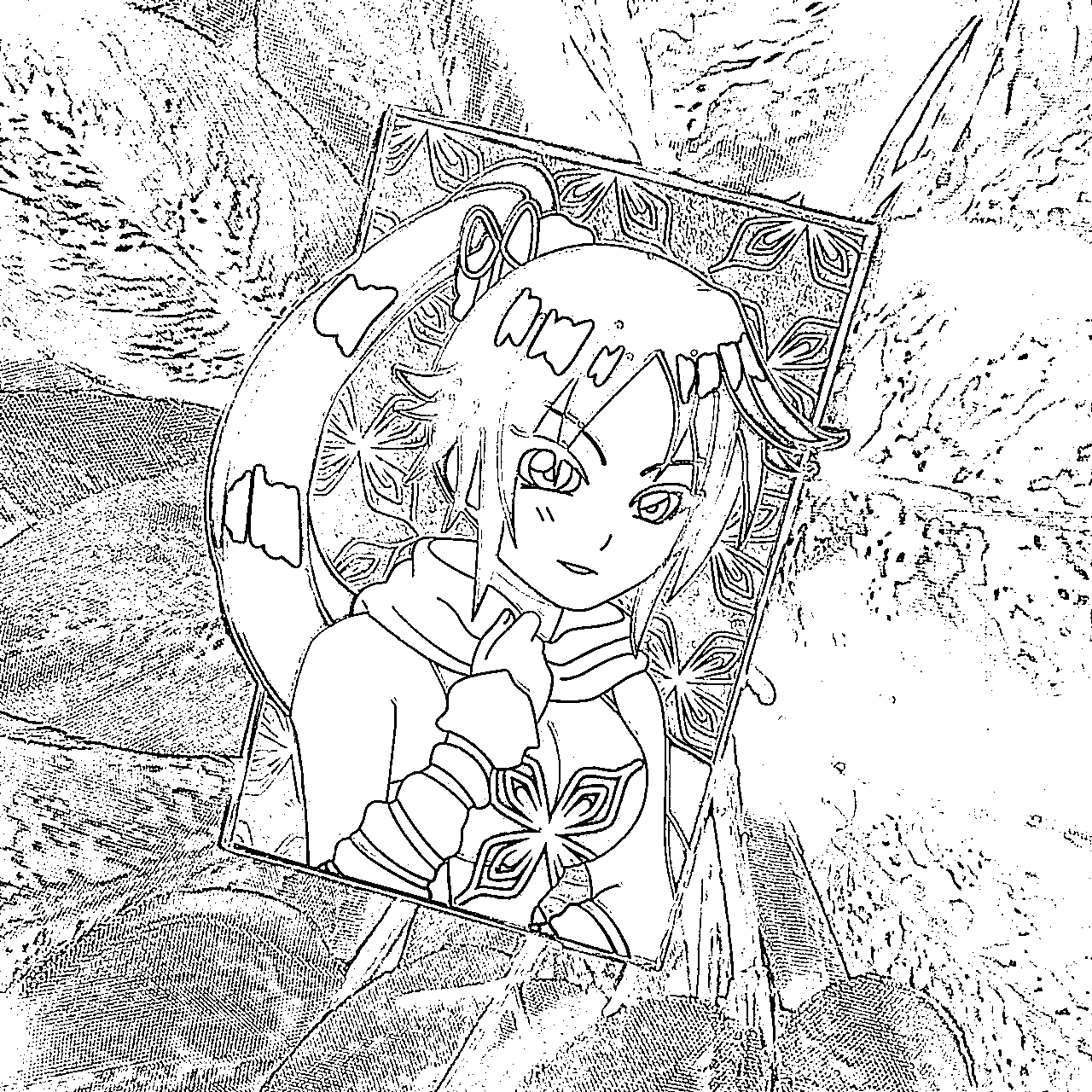 Coloriage Yoruichi Shihouin enfants