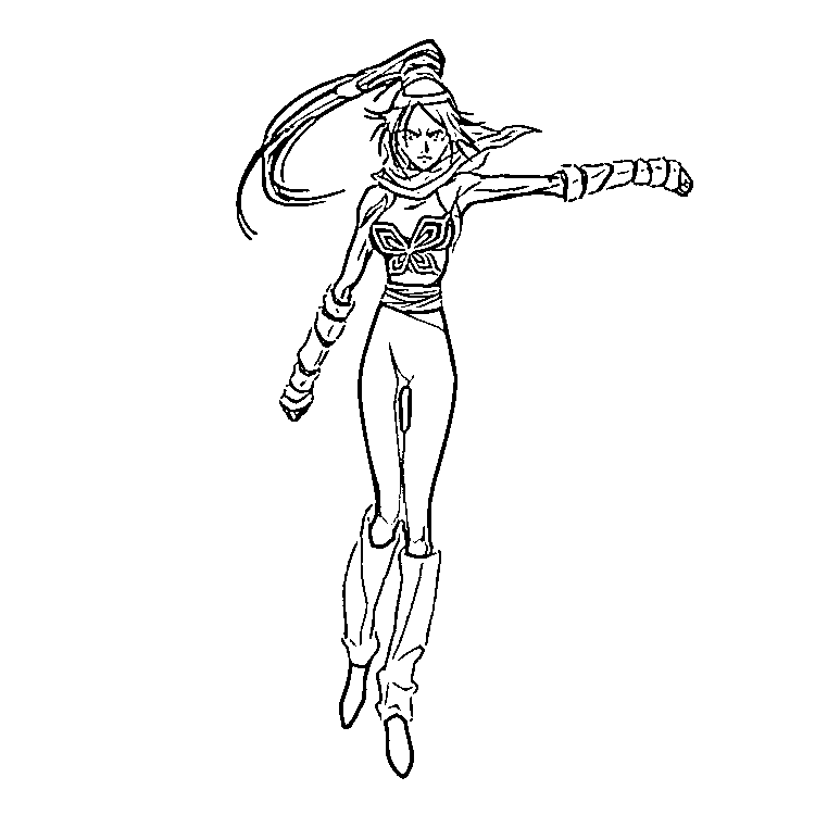 Coloriage Yoruichi Shihouin gratuite