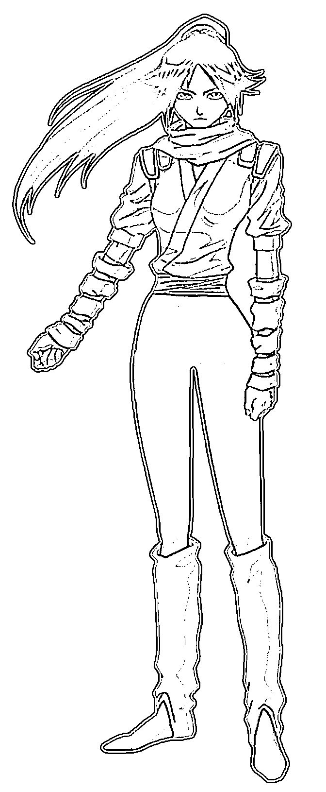 Coloriage Yoruichi Shihouin imprimable