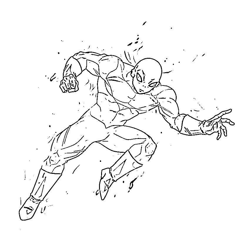 Coloriage Attaque de Jiren