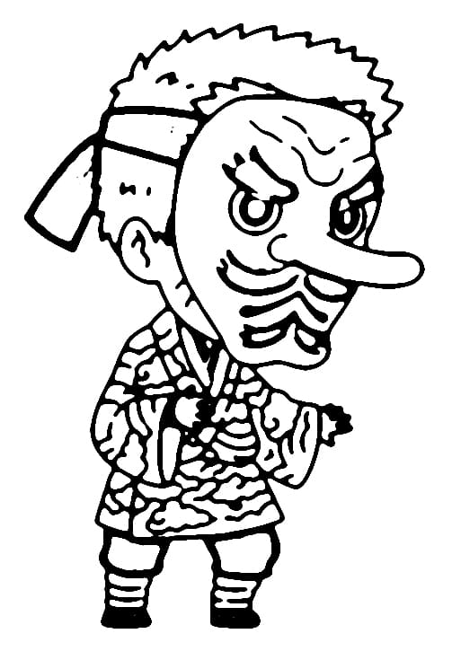 Coloriage Chibi Sakonji Urokodaki