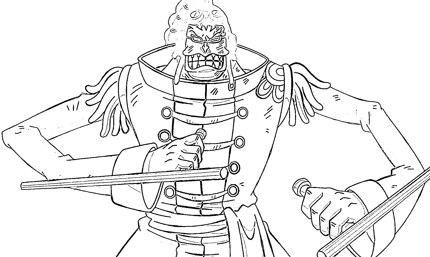 Coloriage Combat de Scratchmen Apoo