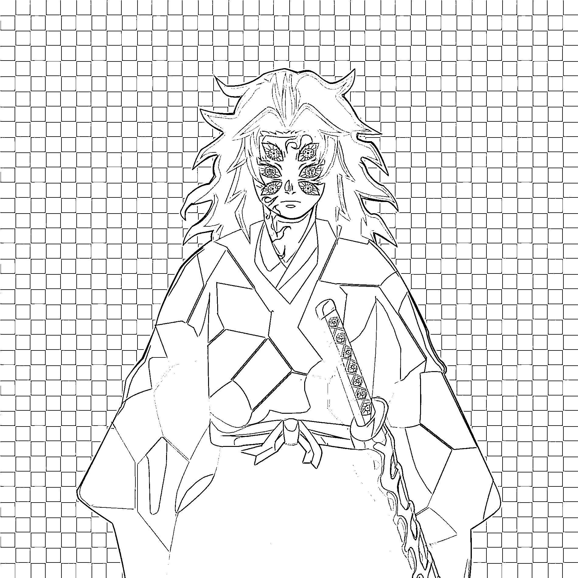 Coloriage Dessin de Kokushibo