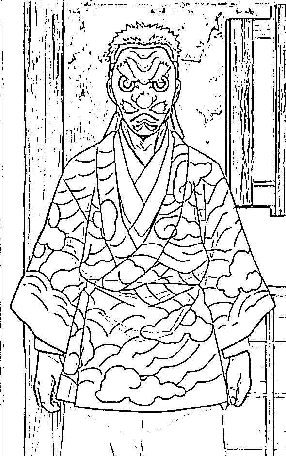 Coloriage Estampe Sakonji Urokodaki