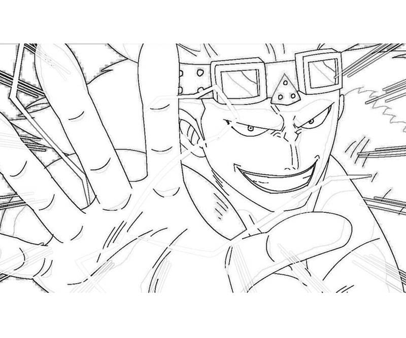 Coloriage Eustass Kidd dans One Piece
