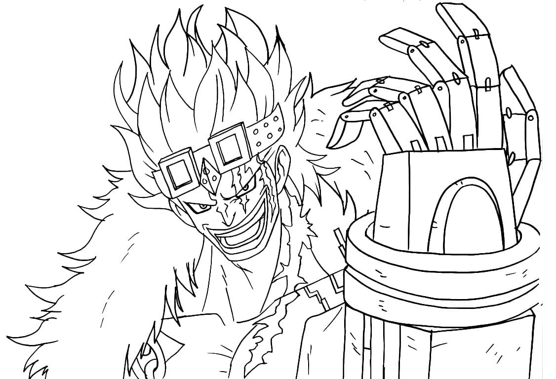 Coloriage Eustass Kidd de Anime One Piece