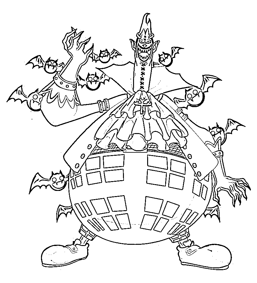 Coloriage Gecko Moria debout