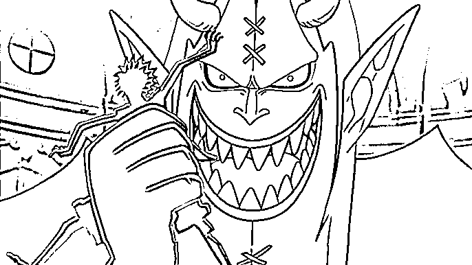 Coloriage Gecko Moria gras