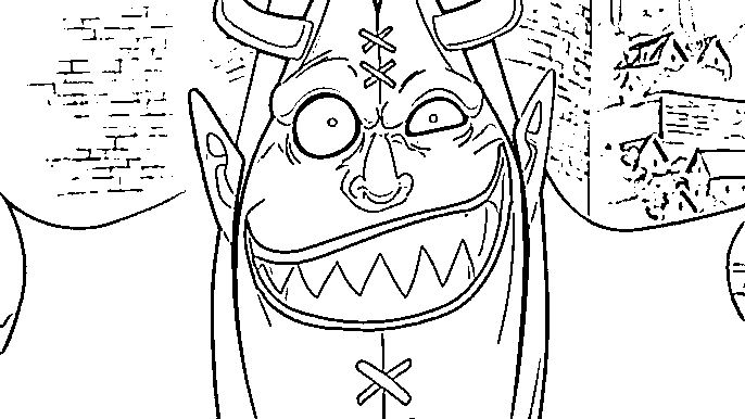 Coloriage Gecko Moria surprendre