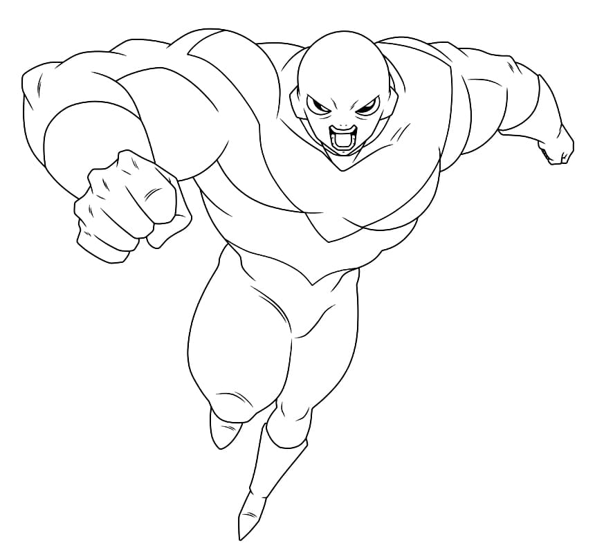 Coloriage Jiren en colère
