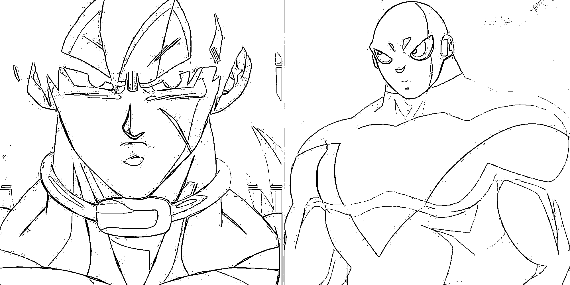 Coloriage Jiren et Broly