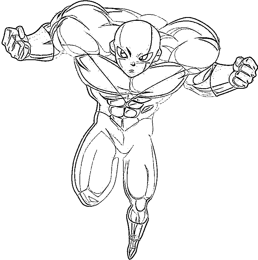 Coloriage Jiren très puissant