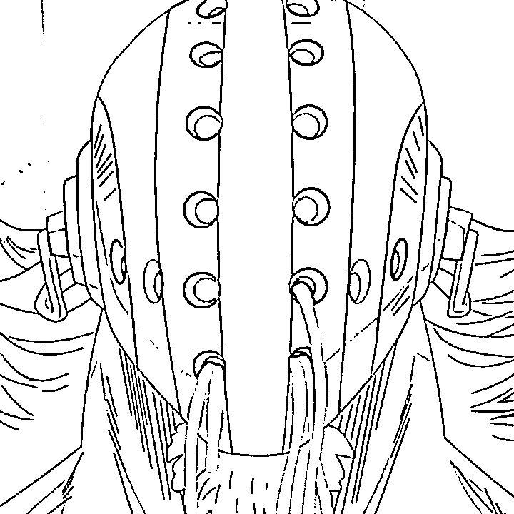 Coloriage Killer manger des nouilles
