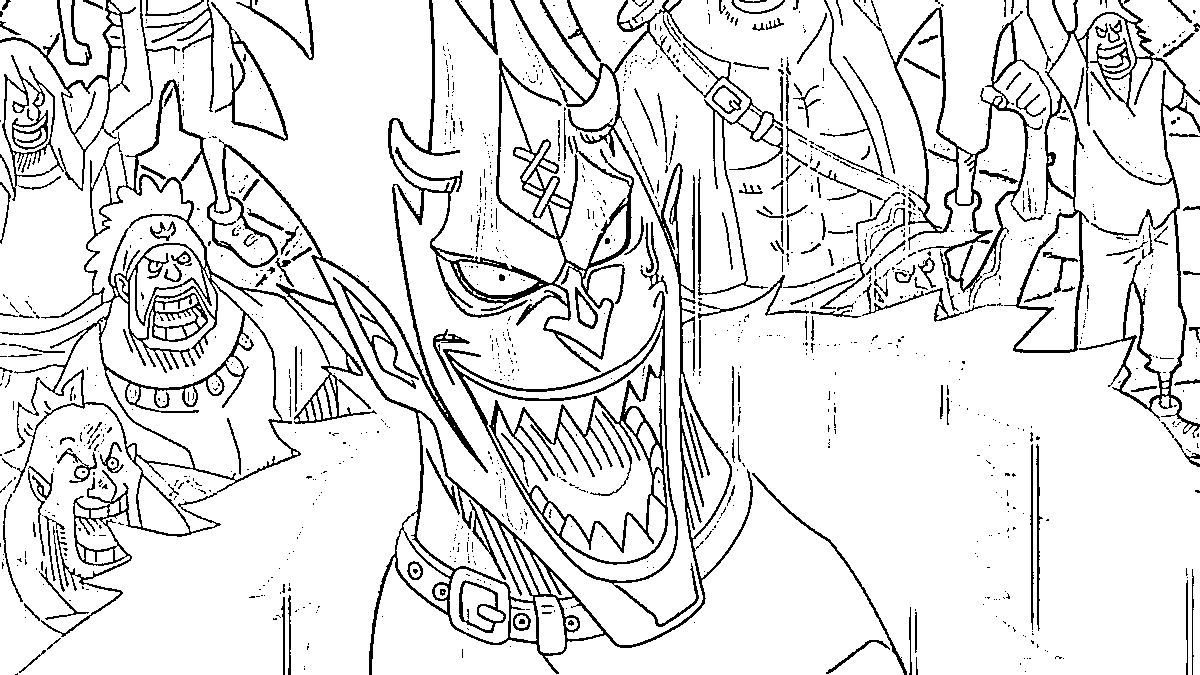 Coloriage Le sourire de Gecko Moria