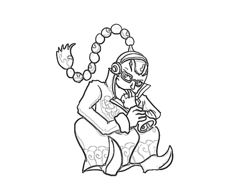 Coloriage Mignon Scratchmen Apoo