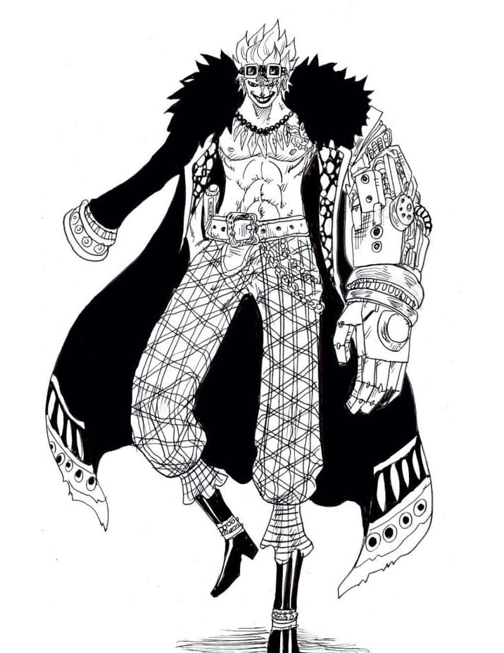 Coloriage One Piece Eustass Kidd