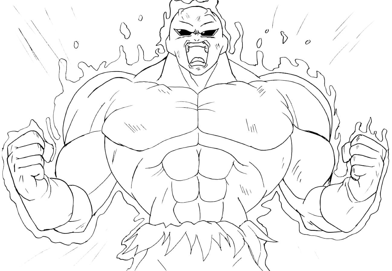 Coloriage Puissant Jiren