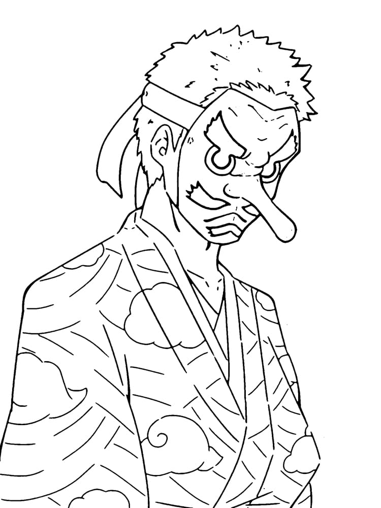 Coloriage Sakonji Urokodaki