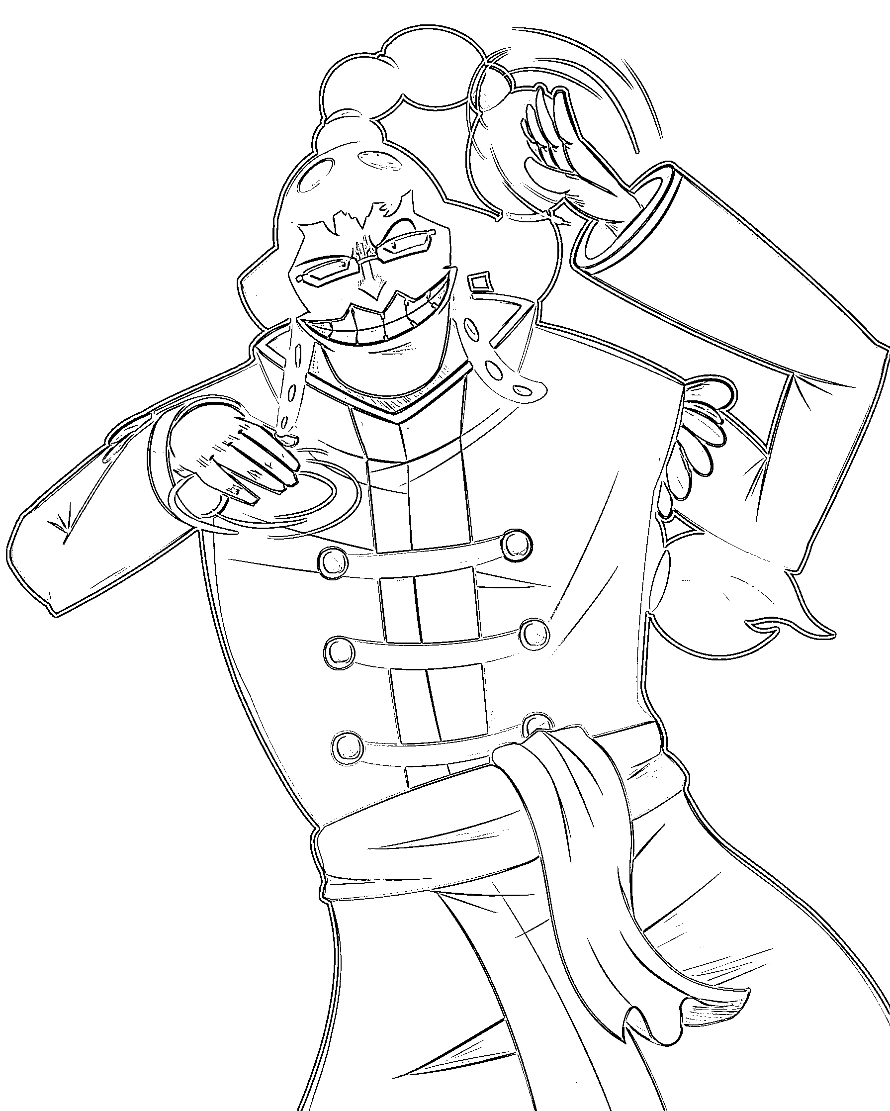 Coloriage Scratchmen Apoo amusant