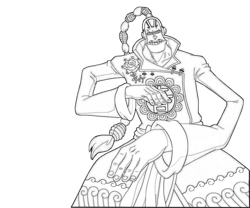 Coloriage Scratchmen Apoo de Anime One Piece