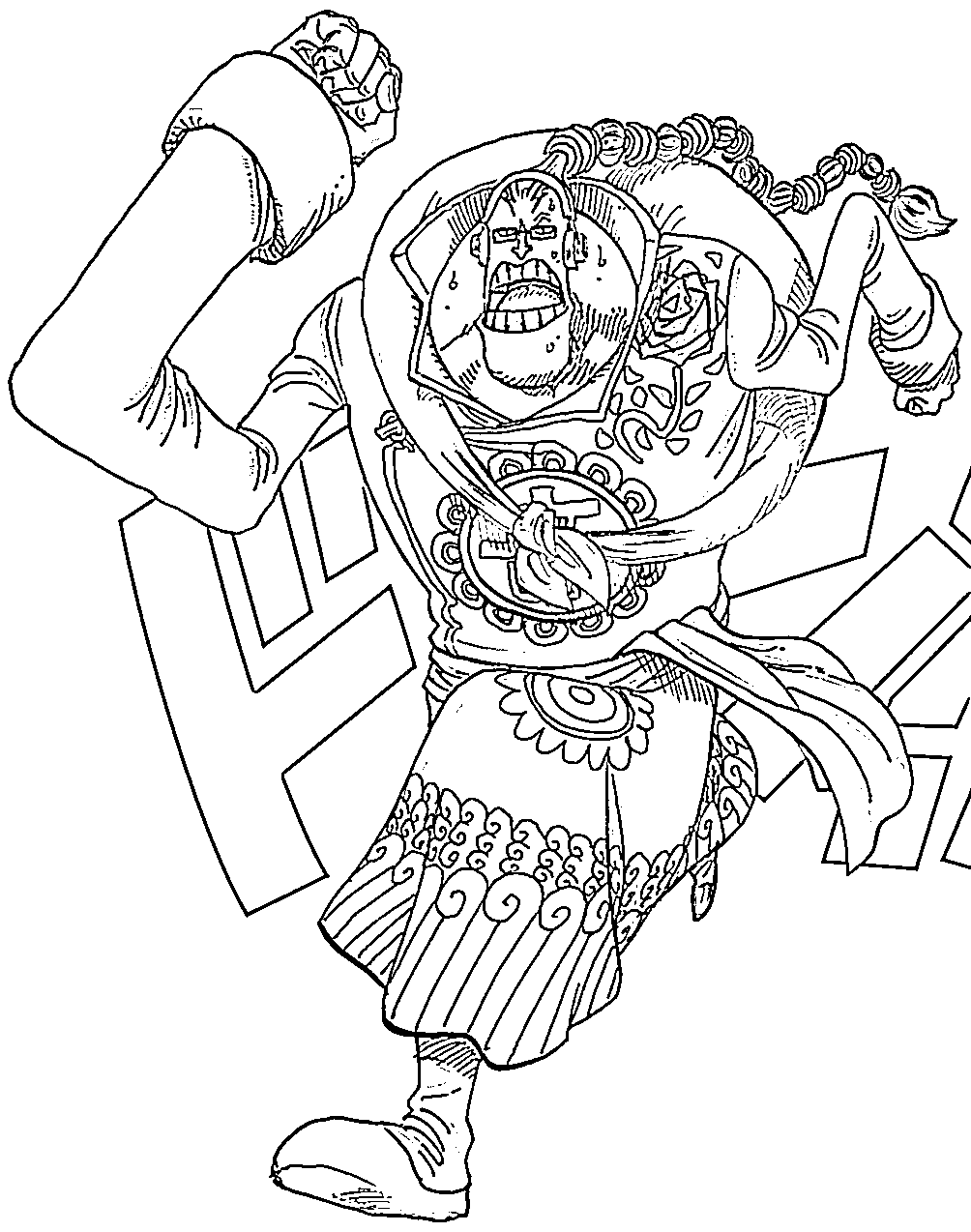 Coloriage Scratchmen Apoo en cours d'exécution