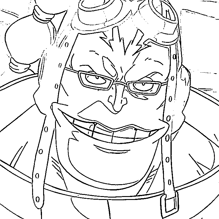 Coloriage Scratchmen Apoo visage satisfait