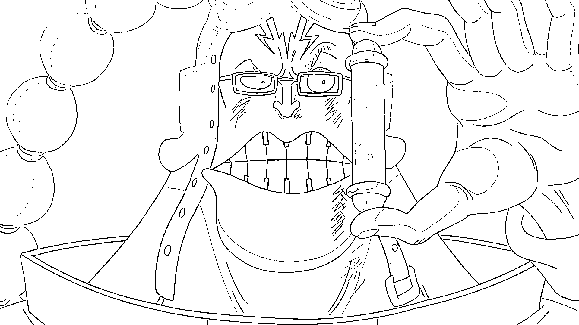 Coloriage Visage de Scratchmen Apoo