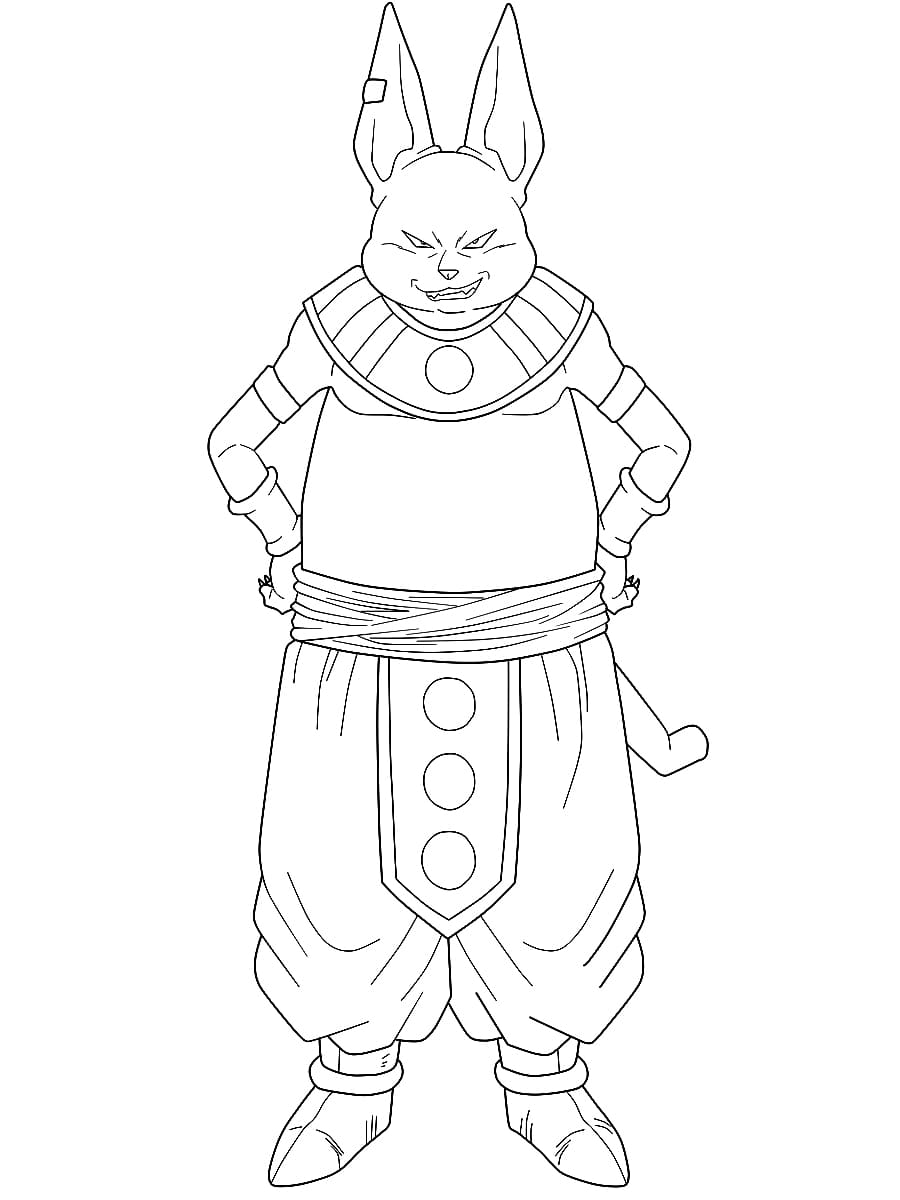 Coloriage Champa de Dragon Ball Super