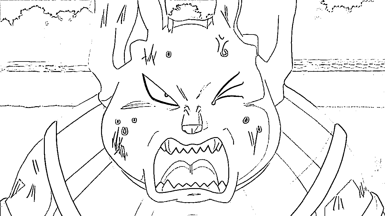 Coloriage Champa mal à l'aise