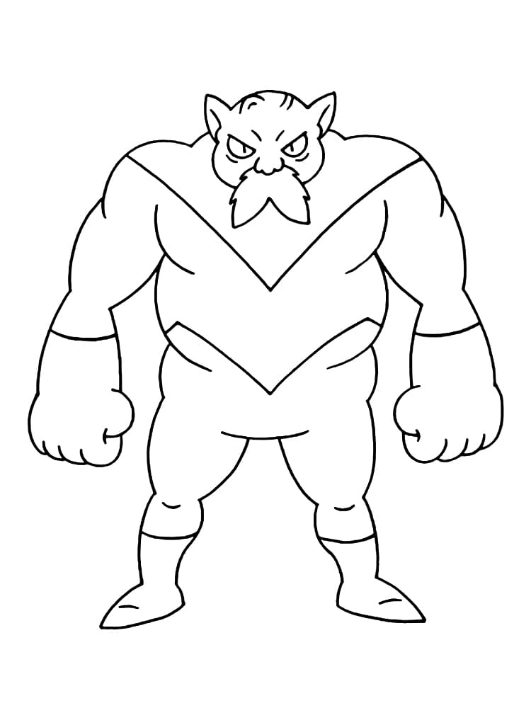 Coloriage Toppo de Dragon Ball