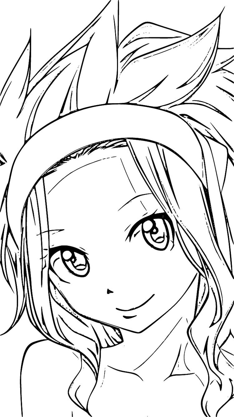 Coloriage Le visage de Levy McGarden