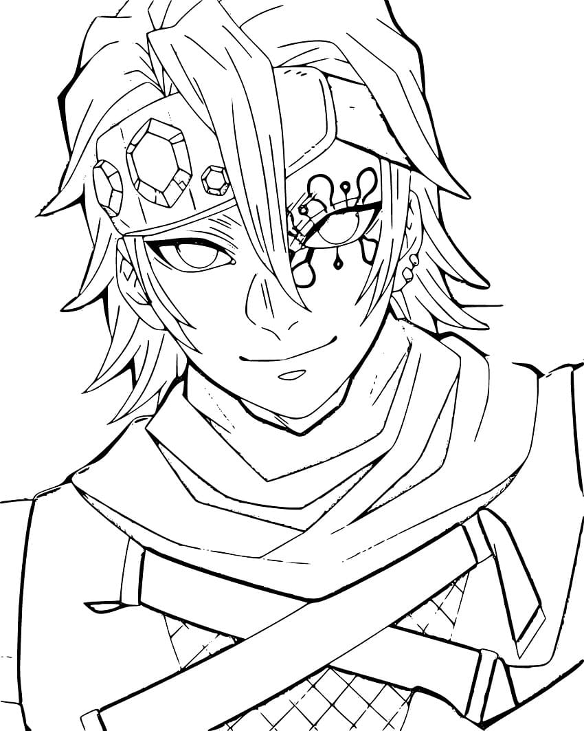 Coloriage Beau Tengen Uzui